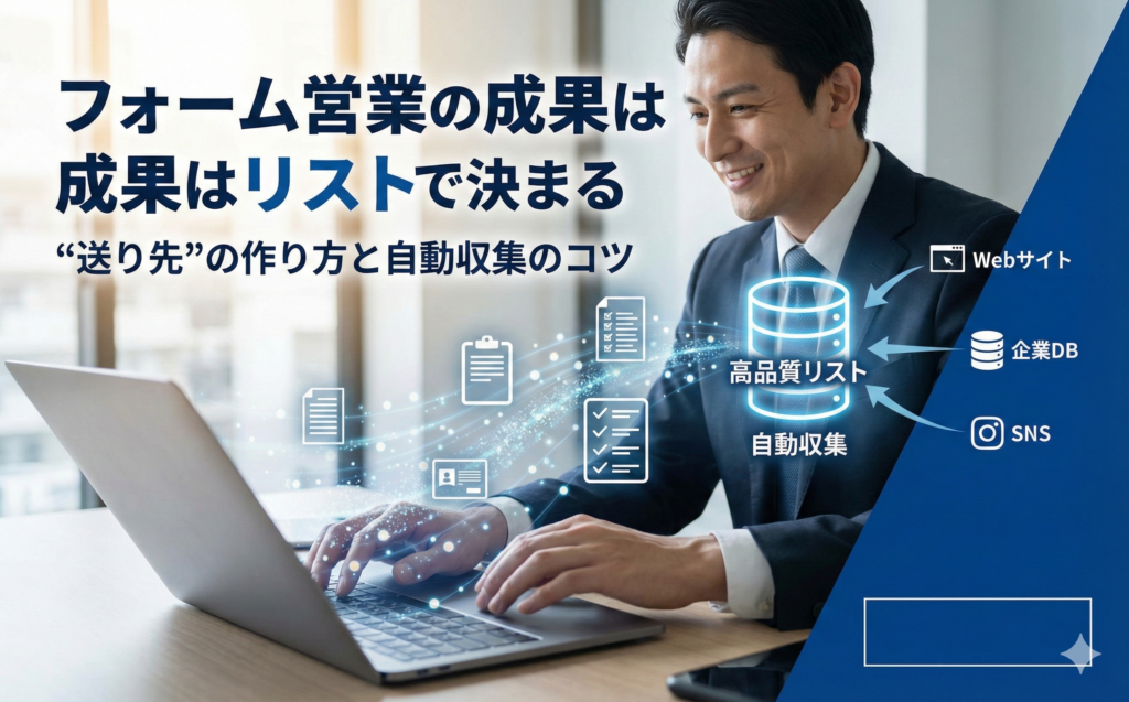 フォーム営業の成果はリストで決まる|