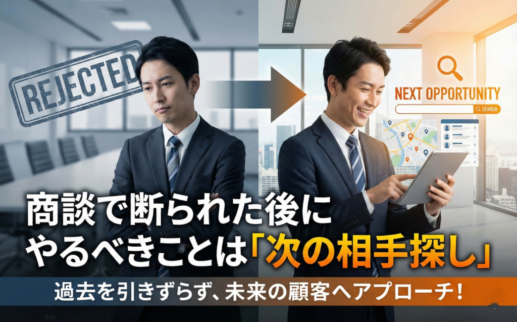 商談で断られた後にやるべきことは「次の相手探し」― 中小企業が失注を引きずらない仕組み
