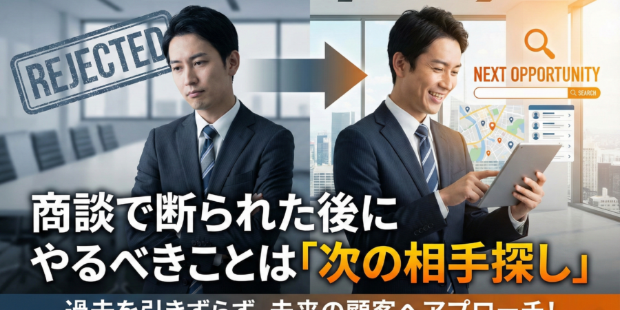 商談で断られた後にやるべきことは「次の相手探し」― 中小企業が失注を引きずらない仕組み