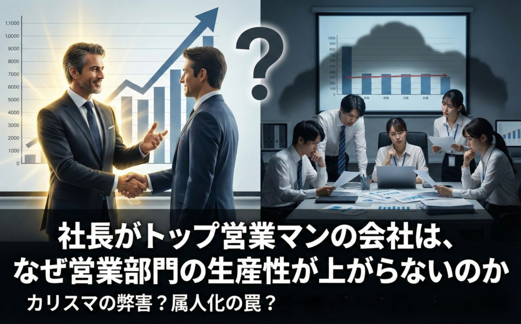 社長がトップ営業マンの会社は、なぜ営業部門の生産性が上がらないのか