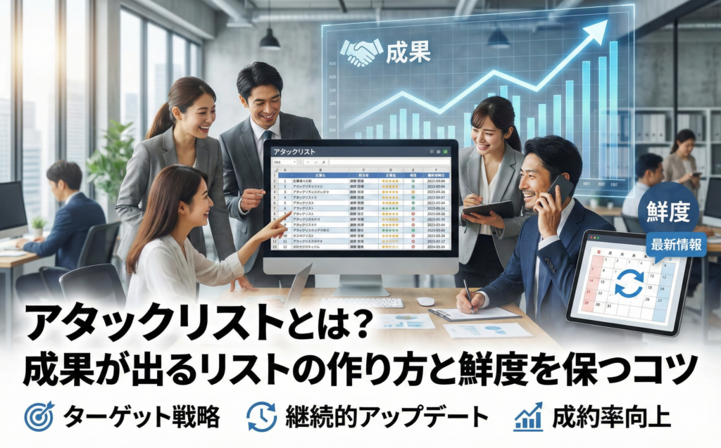 アタックリストとは?成果が出るリストの作り方と鮮度を保つコツ