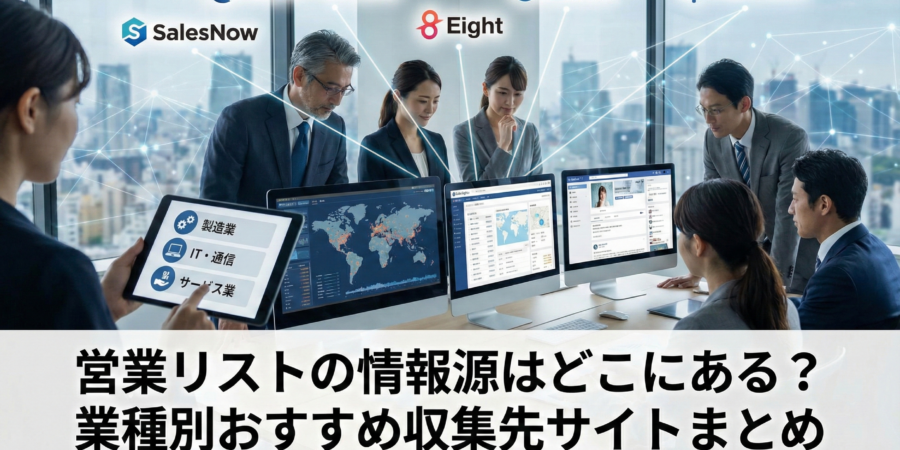 営業リストの情報源はどこにある？業種別おすすめ収集先サイトまとめ
