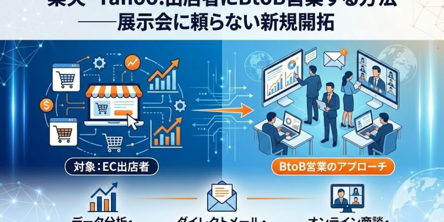 楽天・Yahoo!出店者にBtoB営業する方法——展示会に頼らない新規開拓