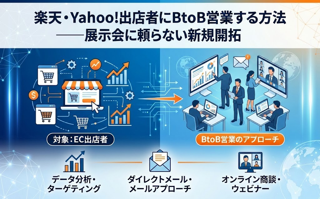 楽天・Yahoo!出店者にBtoB営業する方法——展示会に頼らない新規開拓