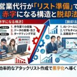 営業代行が「リスト準備」で赤字になる構造と脱却法