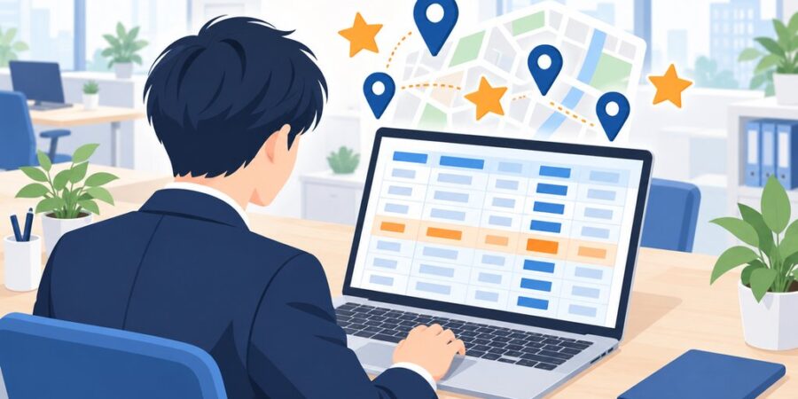 MEO営業の見込み客リストの作り方｜口コミが少ない店を渋谷区の美容院423件で数えた