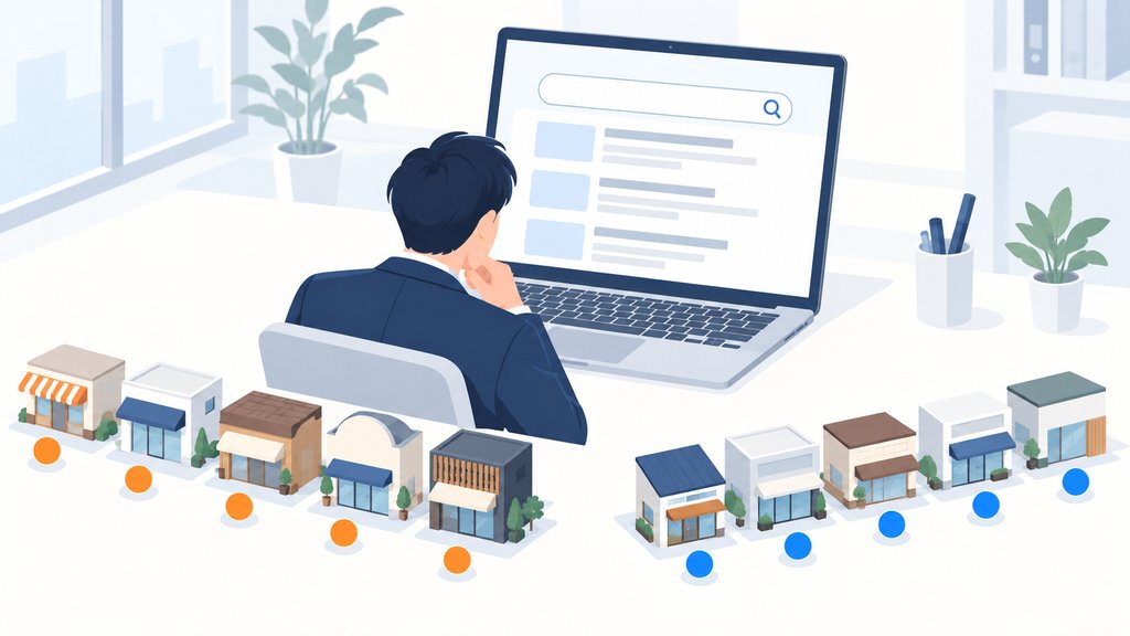 ホームページ欄が空の店10店をGoogleで確かめた結果